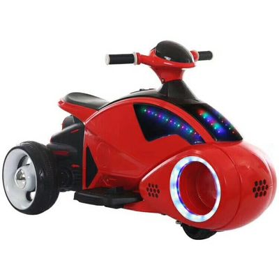Ride On Toy Driewieler Elektrische kindermotorfiets met knipperende wielen en muziek