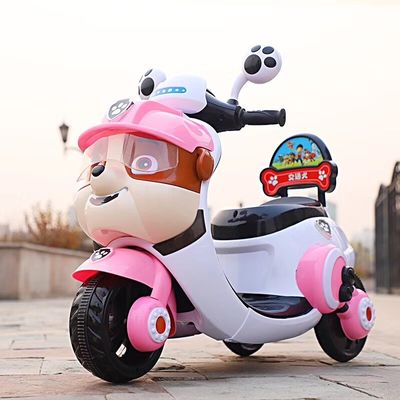 494PCS Kinderen elektrische motorfiets driewieler speelgoed Rijden met de auto voor kinderen 2-5 jaar oud