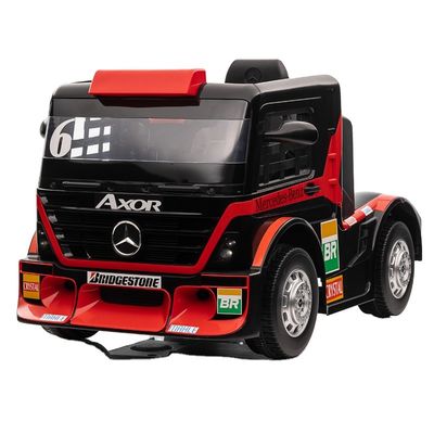 Ride On Toy Truck Auto voor kinderen met aanhangwagen 6 wielen 12v of 24v Licentie van PP plastic