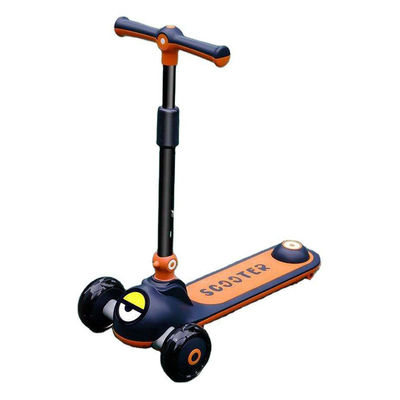 Een knop opvouwbaar zacht leer zitje 3 wielen rijden op scooter auto voor kinderen en duurzaam