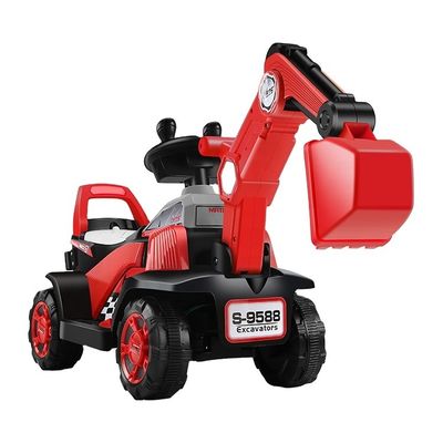 Kinderen elektrische tractor rijden op de auto voor met batterij aangedreven elektrische graafmachine auto's