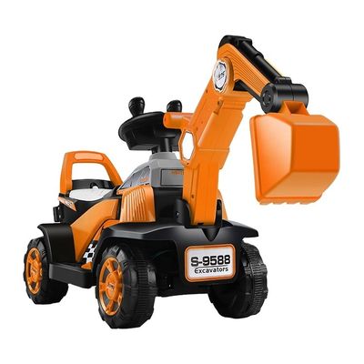 Kinderen elektrische tractor rijden op de auto voor met batterij aangedreven elektrische graafmachine auto's
