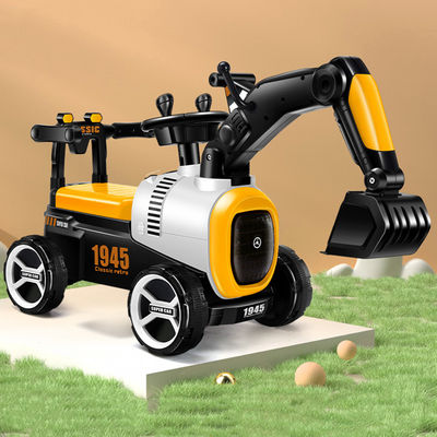 Plastic Kinderen Elektrisch Speelgoed Schuifgraafmachine Rijden op Mini-Constructie Truck voor Kinderen