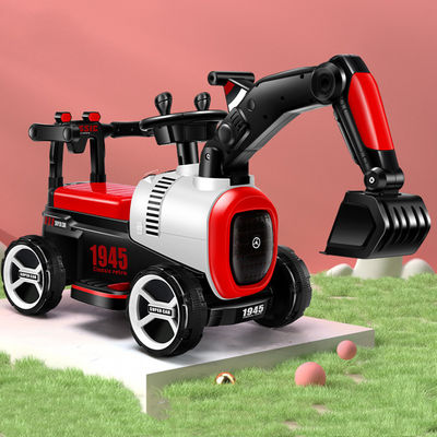 Plastic Kinderen Elektrisch Speelgoed Schuifgraafmachine Rijden op Mini-Constructie Truck voor Kinderen