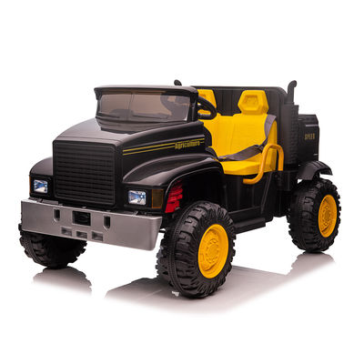 Kind 12V elektrisch rijden op een autotractor met achteremmer leeftijdsbereik 2 tot 4 jaar GROEN ZWART