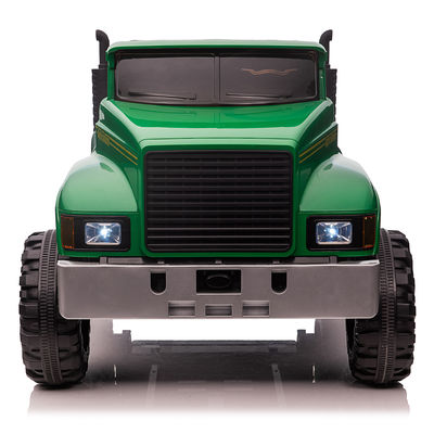 Kind 12V elektrisch rijden op een autotractor met achteremmer leeftijdsbereik 2 tot 4 jaar GROEN ZWART