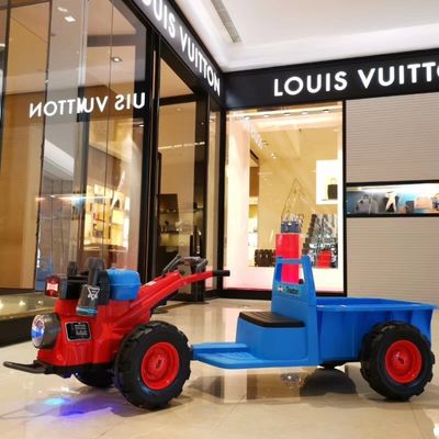 PP Plastic Ride On Electric Pedal Mini Electric Tractor Car voor kinderen van 8-13 jaar