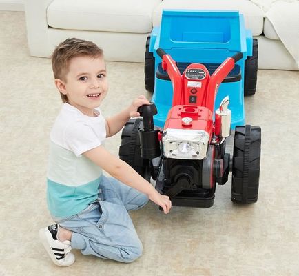 2022 12v elektrische kinderen rijden op de auto met plastic tractor speelgoedbatterij inbegrepen