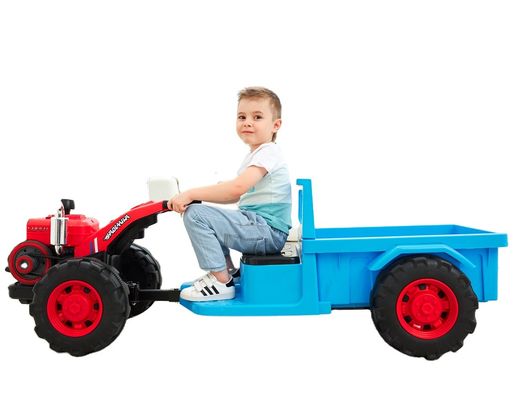 6V accu's elektrische kinderrijden op graafmachine speelgoedwagen met licht en muziek