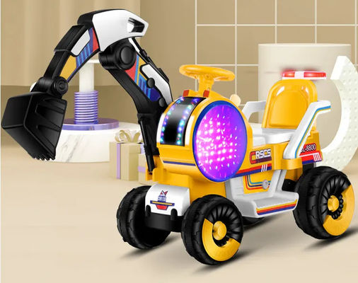 2023 Elektrisch speelgoed voor kinderen Graafmachine Ingenieurswese Rijden met de auto voor kinderen Plastic geel