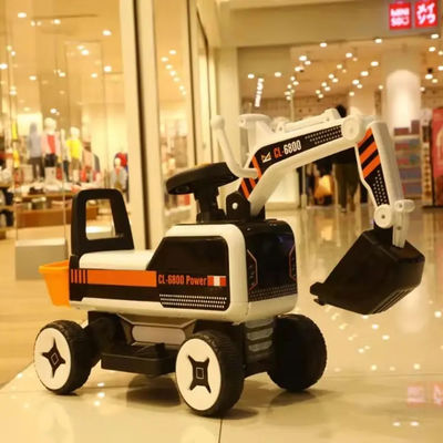 Elektrische graafmachine voor kinderen van 3 tot 7 jaar oud met 6V-batterij van PP-plastic GW/NW 6,4 kg/5,8 kg