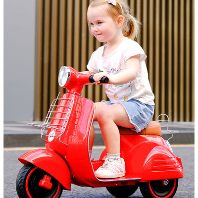 Ride On Toy Electric Kids Motorcycle met licht in rood geel donkerblauw roze of groen