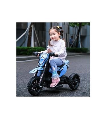 Blauwe elektrische rit voor kinderen met licht en muziek Productgrootte 86*50*56cm