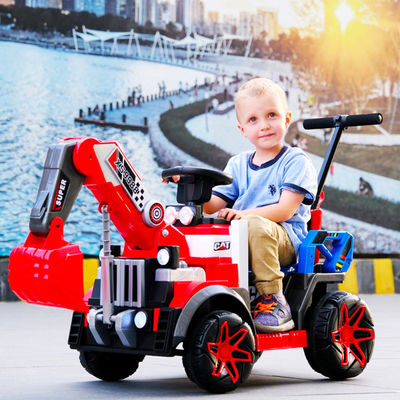 G.W. N.W. 15KG/12KG LED kleurrijke koplampen 6v volledig elektrische bouwtruck auto voor kinderen