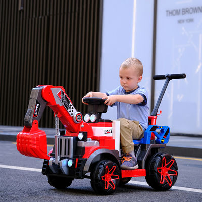 G.W. N.W. 15KG/12KG LED kleurrijke koplampen 6v volledig elektrische bouwtruck auto voor kinderen