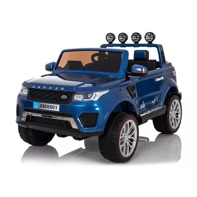 Afstandsbediening 12V motor vier wielen accu bediend kinderen rijden op auto voor peuters blauw