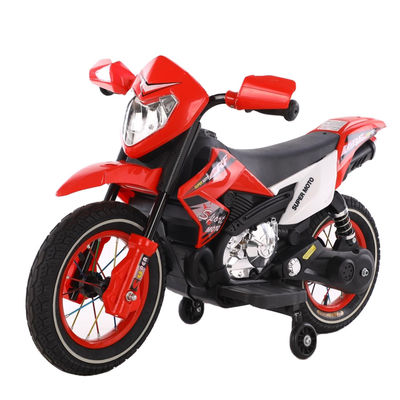 Kinderen 6V rijden op auto motorfiets elektrische motorfiets met PP plastic oranje type
