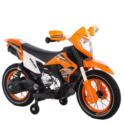 Kinderen 6V rijden op auto motorfiets elektrische motorfiets met PP plastic oranje type