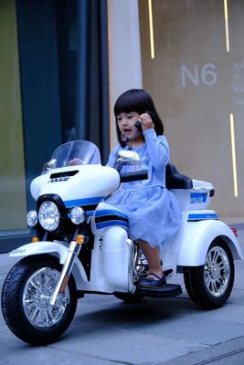 Unisex op batterij bediende verf Zwart Elektrisch Kinderenrijden op motorfiets Auto Kinderen