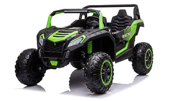 Batterij aangedreven 2022 oplaadbare elektrische UTV auto voor kinderen 24V Twee zitplaatsen rijden op de auto