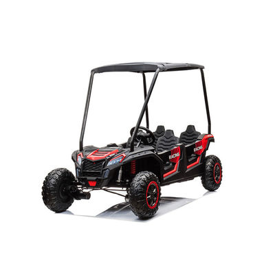 24v batterij 4x4 Plastic UTV Vier zitplaatsen elektrische kinderauto met Carport 4-Wheeler