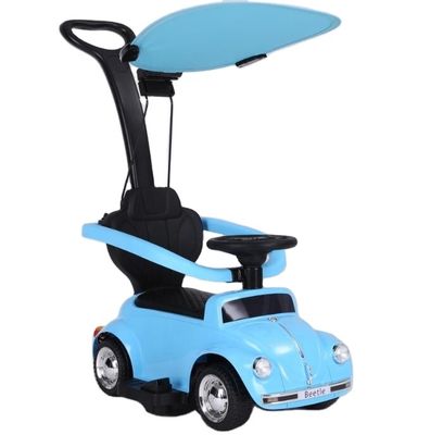Blauw 6V Afneembare Elektrische Push Walker Ride On Car voor Kinderen Productgrootte 80*41*92cm