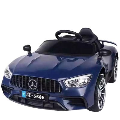 12V accu aangedreven witte elektrische wielen speelgoed auto met afstandsbediening en één sleutel start