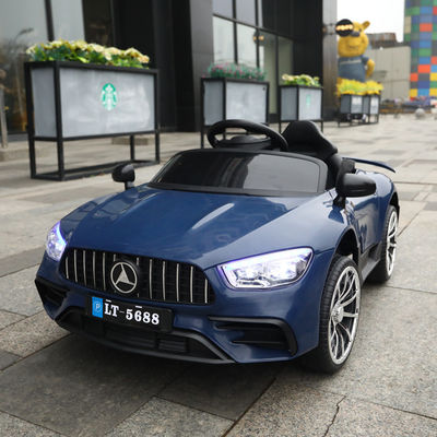 12V accu aangedreven witte elektrische wielen speelgoed auto met afstandsbediening en één sleutel start