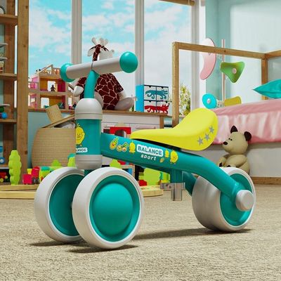 2023 Plastic 2 in 1 Balance Bike Ride On Car Met 4 Wielen Voor Kleuters Kinder Scooter