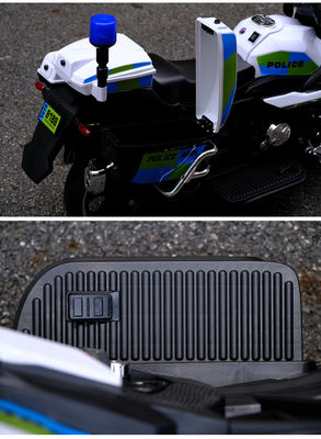 Driewiel elektrische off-road motorfiets voor kinderen in rood/wit/zilver/zwart