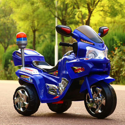 Grote stoel Elektrische motorfiets voor kinderen met muzieklamp Politiefiets Klassieke stijl