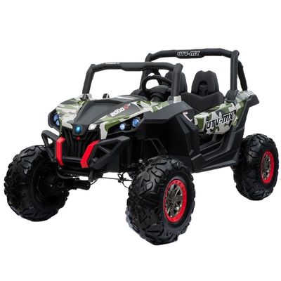 2.4G afstandsbediening UTV Plastic 2 zitplaatsen Big 12V Electric Ride On Car for Kids Warm Battery