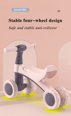 2023 Plastic Balance Bike Scooter Auto voor kinderen Roze/blauw Geen pedaalfiets Fiets