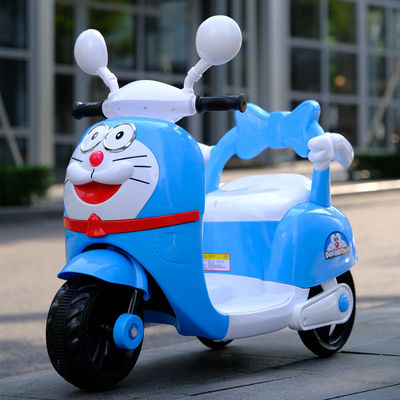 Unisex Kinderen Driewielers Elektrische Motorfiets Met Koele Verlichting Rijden In De Auto