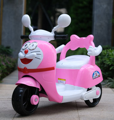 Unisex Kinderen Driewielers Elektrische Motorfiets Met Koele Verlichting Rijden In De Auto