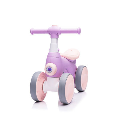 Lichte muziek en bubbelapparaat Balance Bike voor 1-6 jaar Kinderen 4 wielen Auto stijl