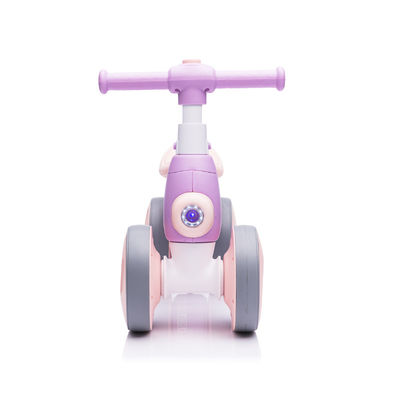 Lichte muziek en bubbelapparaat Balance Bike voor 1-6 jaar Kinderen 4 wielen Auto stijl