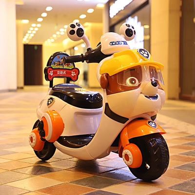 494PCS Kinderen elektrische motorfiets driewieler speelgoed Rijden met de auto voor kinderen 2-5 jaar oud