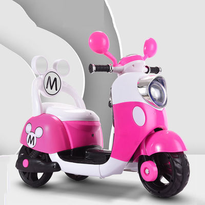 14 kg Roze 6V4.5 Mini Driewiel Elektrische Rijd Op Driewiel Motorfiets Auto Voor Kinderen