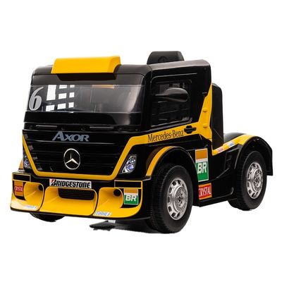 Ride On Toy Truck Auto voor kinderen met aanhangwagen 6 wielen 12v of 24v Licentie van PP plastic