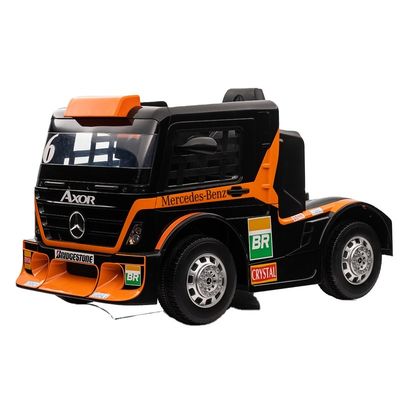 Ride On Toy Truck Auto voor kinderen met aanhangwagen 6 wielen 12v of 24v Licentie van PP plastic