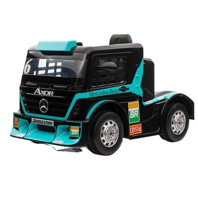 Ride On Toy Truck Auto voor kinderen met aanhangwagen 6 wielen 12v of 24v Licentie van PP plastic