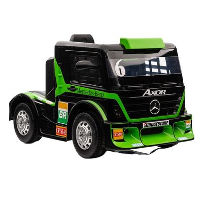 Ride On Toy Truck Auto voor kinderen met aanhangwagen 6 wielen 12v of 24v Licentie van PP plastic
