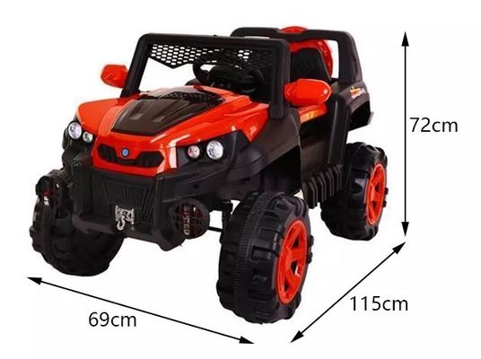 Unisex auto's 12v batterij elektrisch speelgoed met afstandsbediening en dynamische muziek