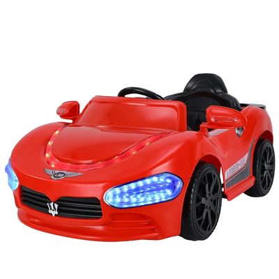 12V elektrische auto met twee zitplaatsen en muziek voor kinderen in wit