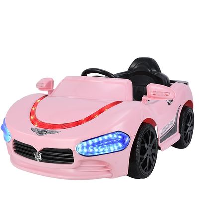12V elektrische auto met twee zitplaatsen en muziek voor kinderen in wit