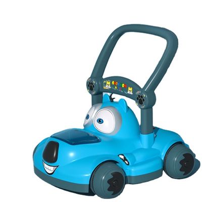 Plastic Kids Ride On Push Car Met Canopy No Motor Custom Design Roze/blauw/wit