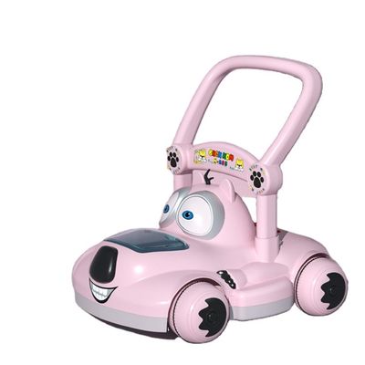 Plastic Kids Ride On Push Car Met Canopy No Motor Custom Design Roze/blauw/wit