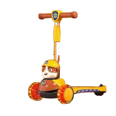 Unisex, op batterijen aangedreven kinder scooter auto met opvouwbare flits en op batterijen aangedreven