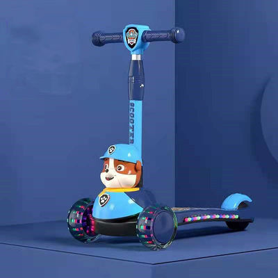 Unisex, op batterijen aangedreven kinder scooter auto met opvouwbare flits en op batterijen aangedreven